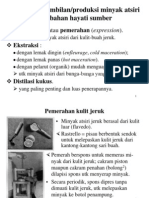 Teknologi Pemisahan Minyak Atsiri II