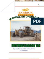 Manual Operacion Mantenimiento Motoniveladora 16h Caterpillar