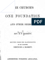 Benjamin F Barrett THE CHURCH's ONE FOUNDATION The Swedenborg Publishing Association Germantown Pa 1896