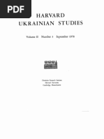 Harvard Ukrainian Studies. Volume II. Number 3. September 1978