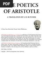 The Poetics of Aristotle: A Translation by S. H. Butcher