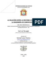 Relación Entre Mecánica de Suelos e Ingeniería de Cimentaciones - Samuel LH