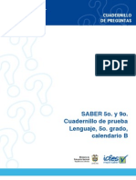 Prueba Saber Lenguaje 5 2009 Calendario B