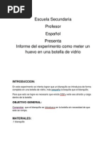 Informe de Experimento