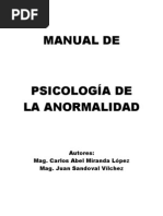 Psicologia de La Anormalidad