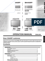 Sharp LC42-46A65M Operation Manual