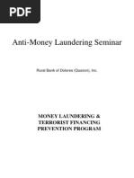 Anti-Money Laundering Training and Seminar