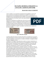 Emisiones de Papel Moneda Durante La Guerra Civil en Caudete (1937-1938) .