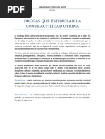 Drogas Que Estimulan La Contractilidad Utrina