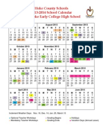 13-14 SHECHS Calendar Revised Grading Periods