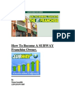 How To Become A SUBWAY Franchise Owner