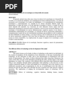 Las Diversas Influencias de La Tecnología en El Desarrollo de La Mente SALOMON