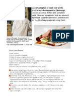 Jason Gallagher Lamb Recipe PDF