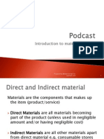 Introduction To Material Costing