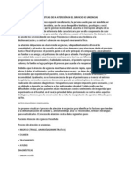 Características de La Atención en El Servicio de Urgencias