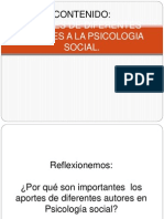 Aportes de Autores A La Psicologia Social