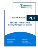 Quality Manual ISO TS 16949 2009