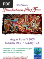 Powderhorn Art Fair Program 2009