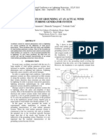 Field Tests of Grounding at An Actual Wind Turbine Generator System