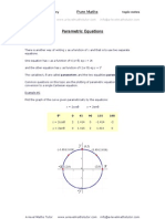 Parametric Equations, Coordinate Geometry Revision Notes From A-Level Maths Tutor