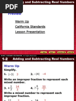 1.2. Adding and Subtracting Real Numbers