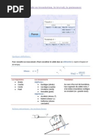 Chapitre 1 Solide en Translation, Le Travail, La Puissance