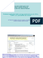 Problemi Applicativi Della Surroga Ipotecaria Ex Art. 8 D.L. 7/2007 (C.d. Portabilità Dei Mutui)