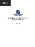 Guidelines On The Offering of Islamic Securities (SC, Malaysia)