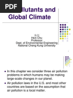 Air Pollutants and Global Climate