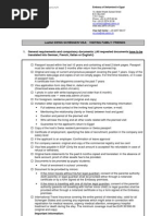 Conditions For A Visitor Visa