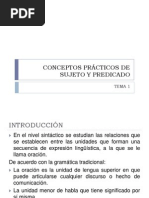 Conceptos Prácticos de Sujeto y Predicado 2010