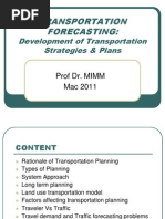 Uthm 6 - Note Lecture Mka 2133 - Transportation Forecasting