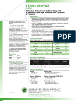 Alloy 625 Spec Sheet