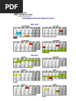 Calendario Escolar - 2013 2014 PDF