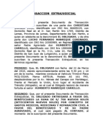 Transaccion Extraj y Acta de Compromiso Accidente Transito