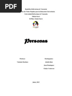 Concepción Desde El Punto de Vista Sociológico y Jurídico de Persona