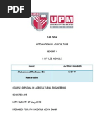 EAB 2604 Automation in Agriculture Report 1 8-Bit Led Module