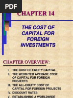 The Cost of Capital For Foreign Investments