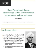 Basic Principles of Raman Spectroscopy and Its Applications For Semiconductor Characterization