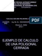 Calculo de Una Poligonal Cerrada