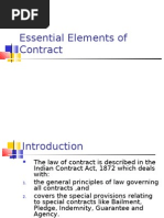 Essential Elements of Contract