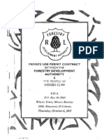 Private Use Permit Between The Forestry Development Authority and The People of Deegba Clan, Grand Bassa County, Beawor District, Rivercess County October 6, 2011