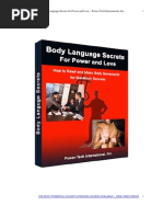 Body Language Secrets For Power