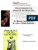 Inyectables y Venoclisis - Dr. Zarate