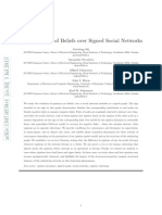 Goudong Shi Et Alii - The Evolution of Beliefs Over Signed Social Networks (ArXiv, July 2013, 4th)