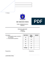 Remove English Final Exam 2012 Paper 2