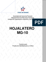 Hojalatero MG 10