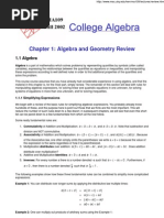 MA 109 College Algebra Chapter 1 PDF