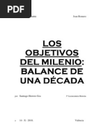 Los Objetivos Del Milenio. Balance de Una Década