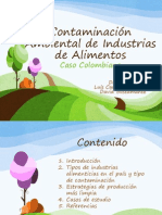 Contaminación Ambiental de Industrias de Alimentos